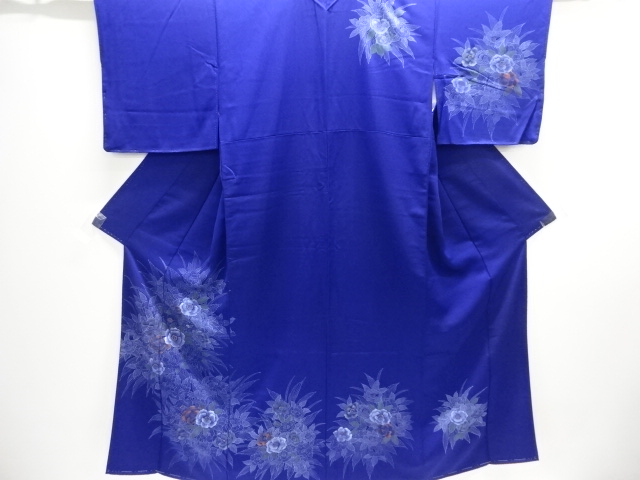 JAPANESE KIMONO / UNUSED HOMONGI / EMBROIDERY / FLOWER & PLANT 